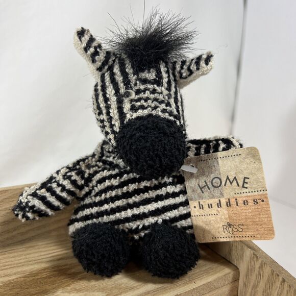 Russ Home Buddies - Zippy the Zebra - 1995 - Vintage - With Tag - Picture 5 of 7